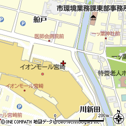 宮崎県宮崎市新別府町（池開）周辺の地図