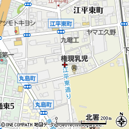 宮崎県宮崎市江平中町周辺の地図