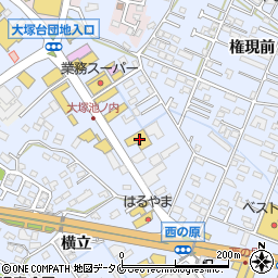 南九州マツダ大塚店周辺の地図