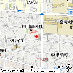 宮崎市消防局周辺の地図