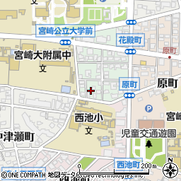 宮崎県宮崎市花殿町6周辺の地図