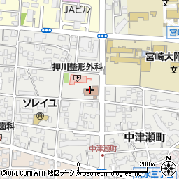 宮崎市消防局　指令課管制室周辺の地図