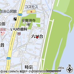 宮崎県宮崎市大塚町（六ツ合）周辺の地図