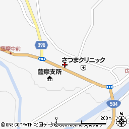 鹿児島県薩摩郡さつま町求名12845周辺の地図