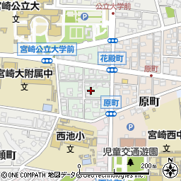 宮崎県宮崎市花殿町周辺の地図