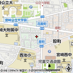 宮崎県宮崎市花殿町2周辺の地図
