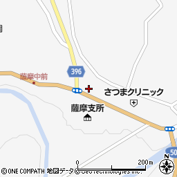 鹿児島県薩摩郡さつま町求名12572周辺の地図