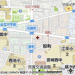 セブンイレブン宮崎原町店周辺の地図