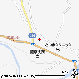 鹿児島県薩摩郡さつま町求名12573周辺の地図