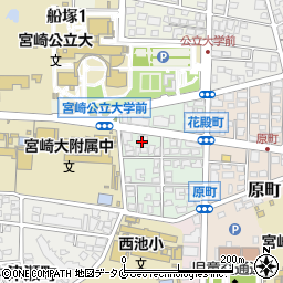 宮崎県宮崎市花殿町4周辺の地図