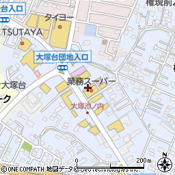 宮崎県宮崎市大塚町（池ノ内）周辺の地図