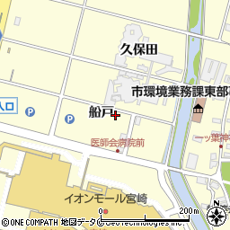 宮崎県宮崎市新別府町船戸周辺の地図