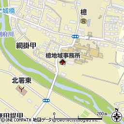 宮崎市檍地域事務所周辺の地図