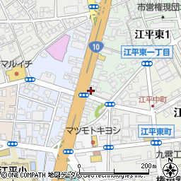 江平四ツ目食堂周辺の地図