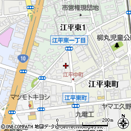 セブンイレブン宮崎江平東通り店周辺の地図