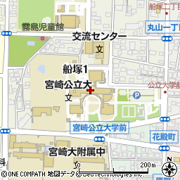 宮崎公立大学周辺の地図