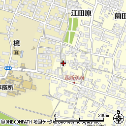 宮崎県宮崎市新別府町江田原93-2周辺の地図