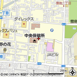 宮崎県庁市内出先機関等　中央保健所周辺の地図
