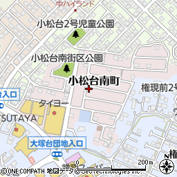宮崎県宮崎市小松台南町周辺の地図