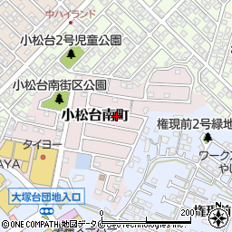 宮崎県宮崎市小松台南町5-12周辺の地図