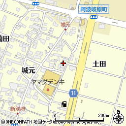 宮崎県宮崎市新別府町城元217周辺の地図