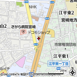 ドコモショップ江平店周辺の地図