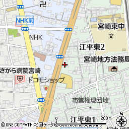 Ｊネットレンタカー宮崎店周辺の地図