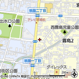 宮崎銀行霧島町支店周辺の地図