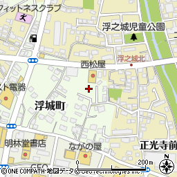宮崎県宮崎市浮城町周辺の地図