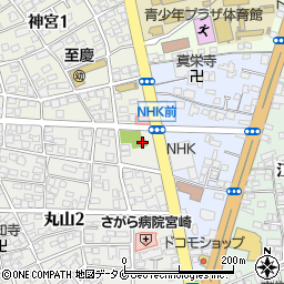 宮崎北警察署江平交番周辺の地図