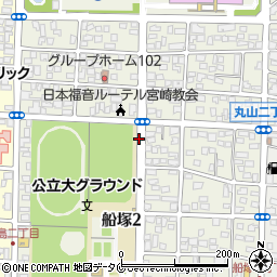 宮崎県宮崎市船塚周辺の地図