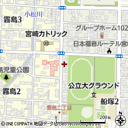 宮児タクシーグループ　タクシー配車周辺の地図