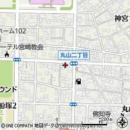 宮崎太陽銀行船塚 ＡＴＭ周辺の地図