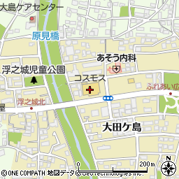 ドラッグストアコスモス浮之城店周辺の地図