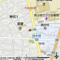 宮崎至慶周辺の地図