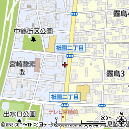 宮崎日日新聞霧島販売店周辺の地図