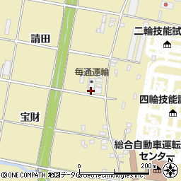 毎通運輸株式会社　宮崎営業所周辺の地図