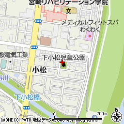 下小松街区公園トイレ周辺の地図