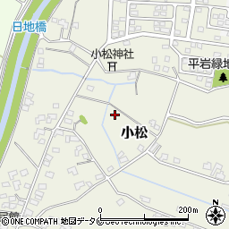 宮崎県宮崎市小松周辺の地図