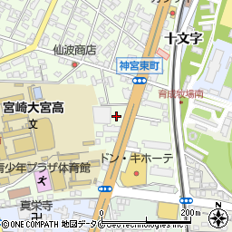 スターバックスコーヒー宮崎神宮東店周辺の地図