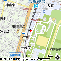 宮崎県宮崎市花ケ島町十文字2395周辺の地図