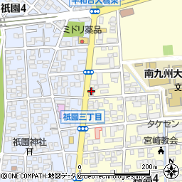 かごしま月星宮崎支店周辺の地図