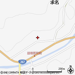 鹿児島県薩摩郡さつま町求名2673-4周辺の地図
