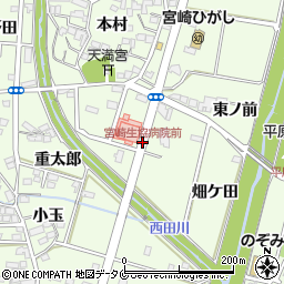 宮崎生協病院前周辺の地図