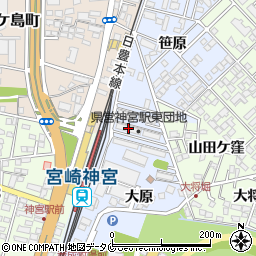 県営神宮駅東団地周辺の地図