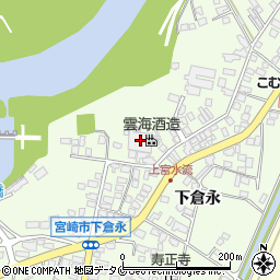 雲海酒造高岡蔵周辺の地図
