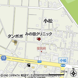 泌尿器科・内科　みの田クリニック周辺の地図