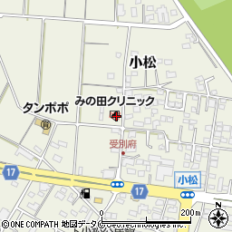 泌尿器科・内科　みの田クリニック周辺の地図