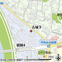 宮崎中央整体周辺の地図