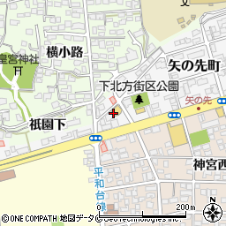 ゲオ宮崎平和台店周辺の地図